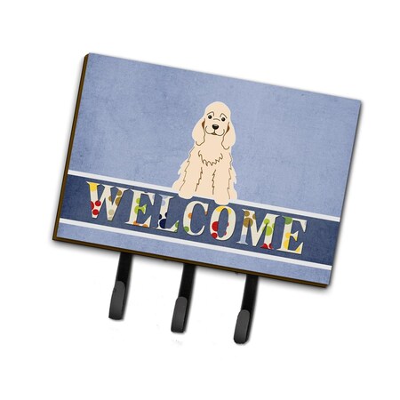 Carolines Treasures Cocker Spaniel Buff Welcome Leash or Key Holder BB5675TH68